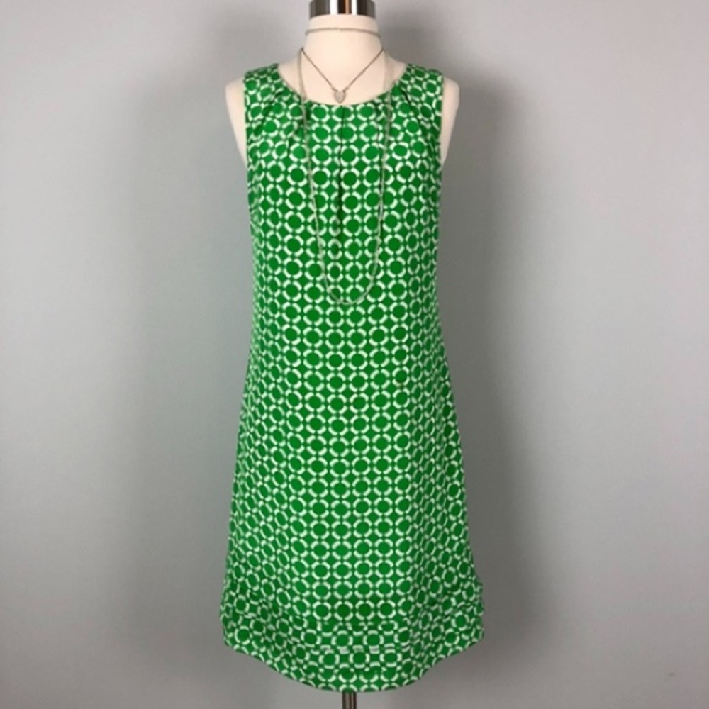 Tocca Sleeveless Shift Dress Abstract Print 8